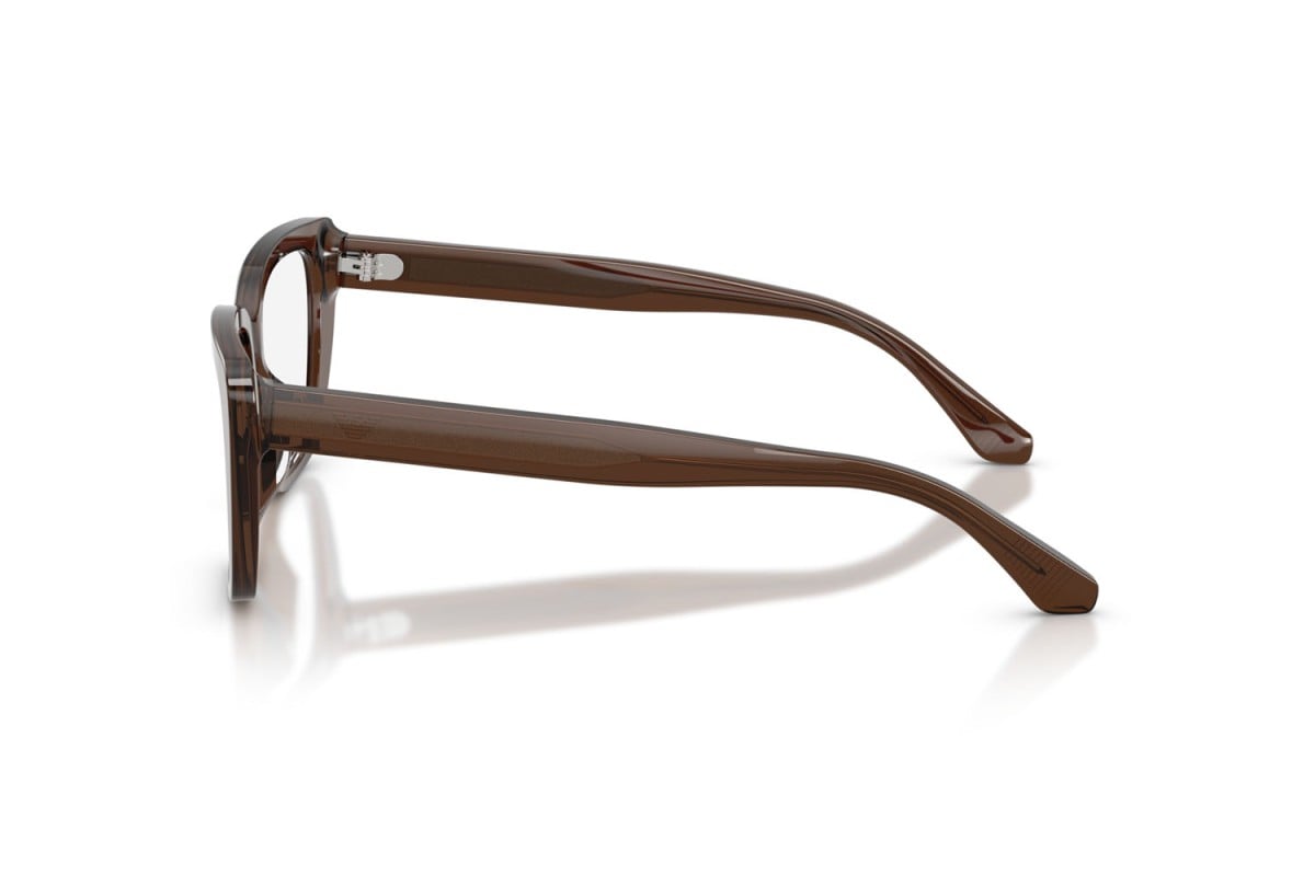 OCCHIALE DA VISTA DONNA | EMPORIO ARMANI EA 3256U - 6251 MARRONE TRASPARENTE LUCIDO - CALIBRO 52