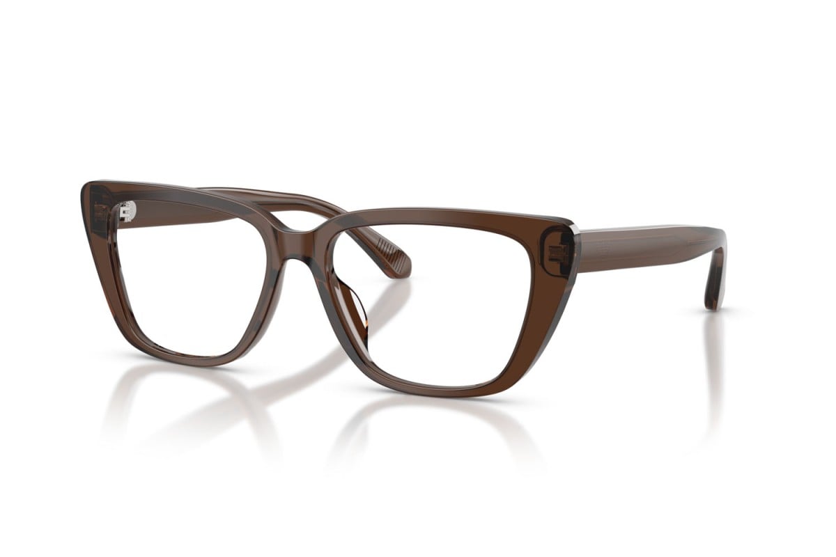 OCCHIALE DA VISTA DONNA | EMPORIO ARMANI EA 3256U - 6251 MARRONE TRASPARENTE LUCIDO - CALIBRO 52