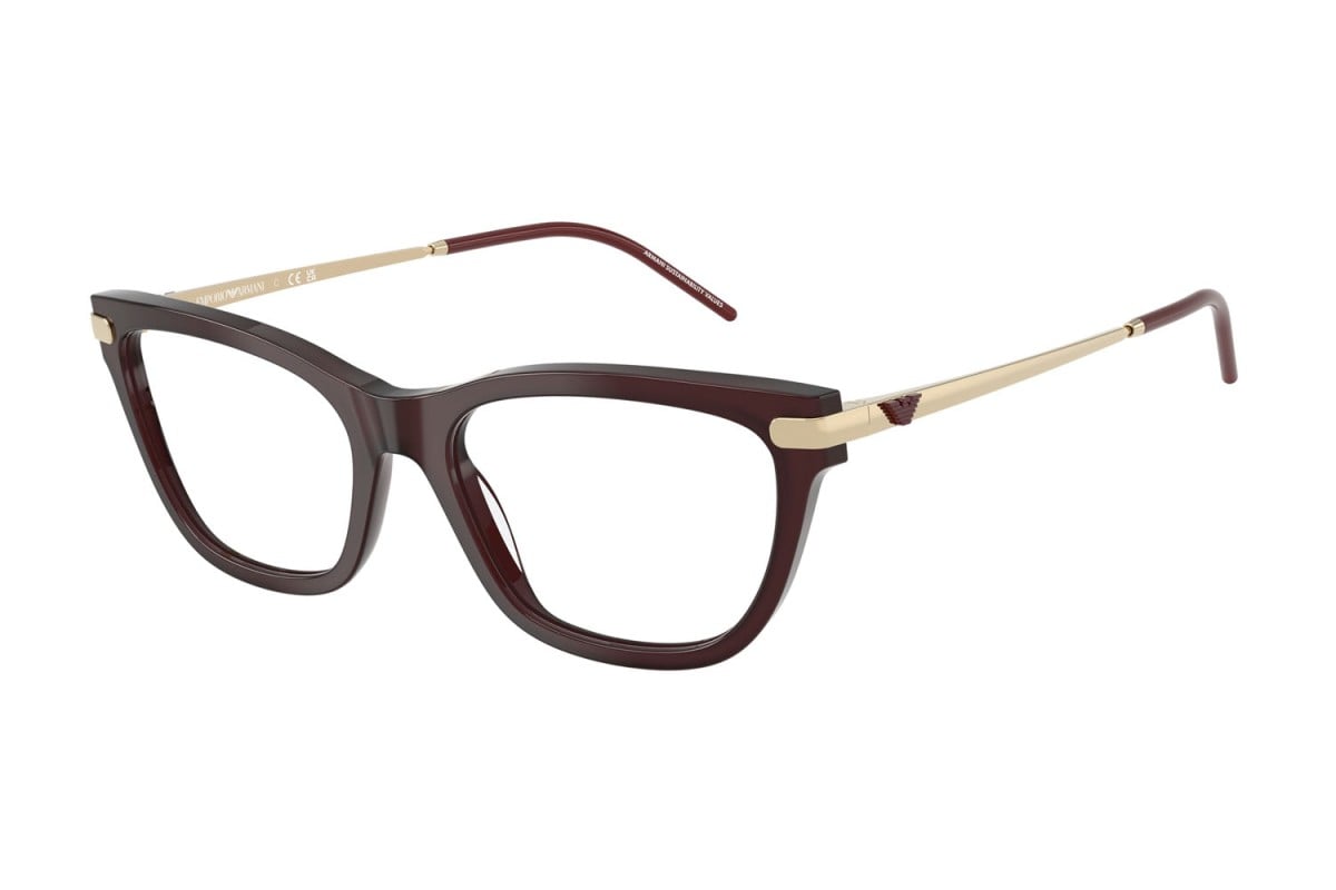 OCCHIALE DA VISTA DONNA | EMPORIO ARMANI EA 3262 - 6265 BORDEAUX OPALE LUCIDO - CALIBRO 54