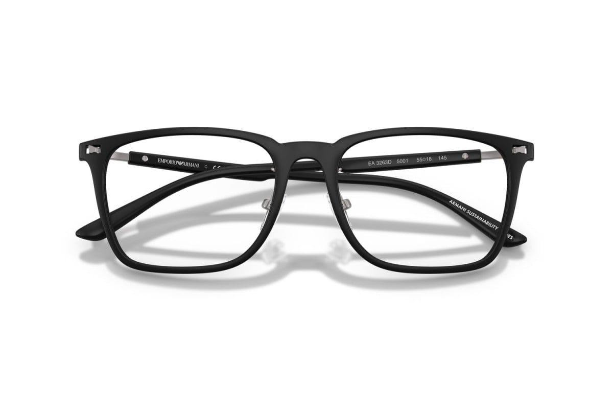 OCCHIALE DA VISTA UNISEX | EMPORIO ARMANI EA 3263D - 5001 NERO OPACO - CALIBRO 55