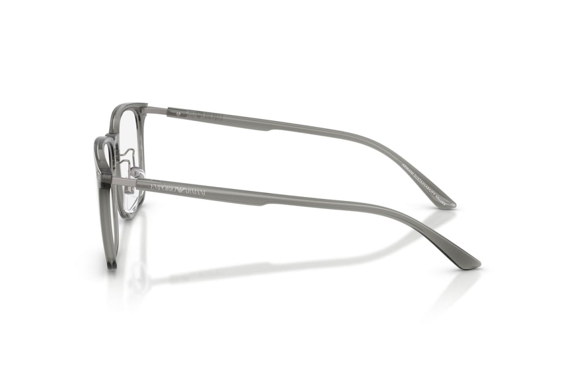 OCCHIALE DA VISTA UNISEX | EMPORIO ARMANI EA 3263D - 6106 GRIGIO TRASPARENTE LUCIDO - CALIBRO 55
