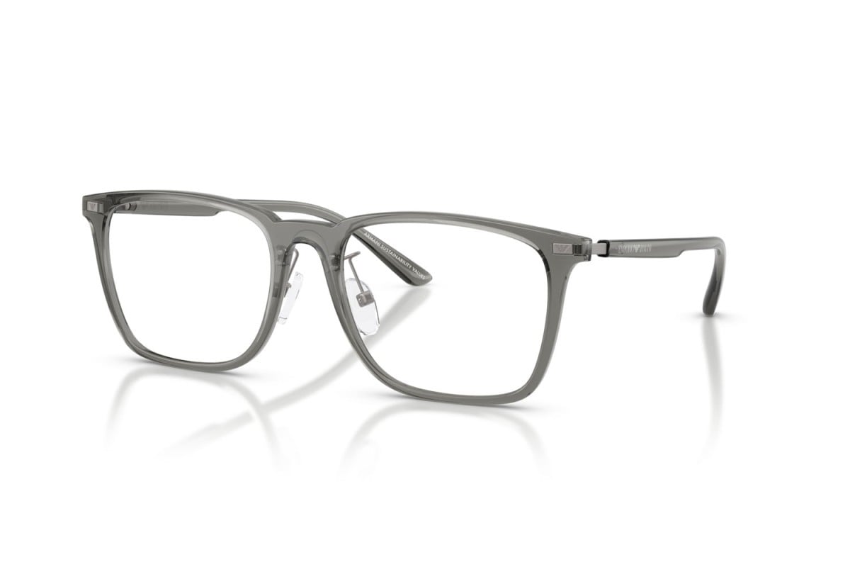 OCCHIALE DA VISTA UNISEX | EMPORIO ARMANI EA 3263D - 6106 GRIGIO TRASPARENTE LUCIDO - CALIBRO 55