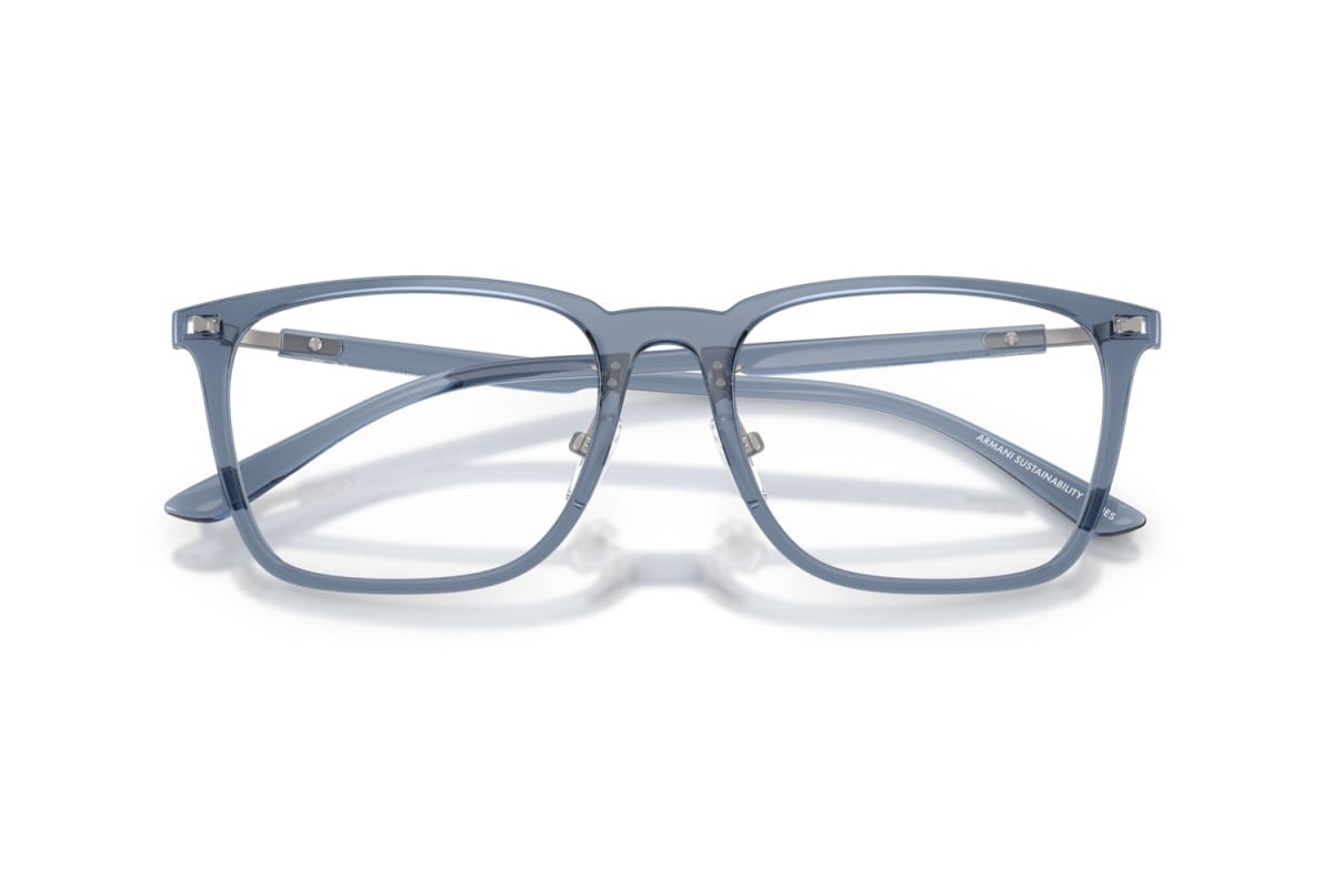 OCCHIALE DA VISTA UNISEX | EMPORIO ARMANI EA 3263D - 6108 BLU TRASPARENTE LUCIDO - CALIBRO 55