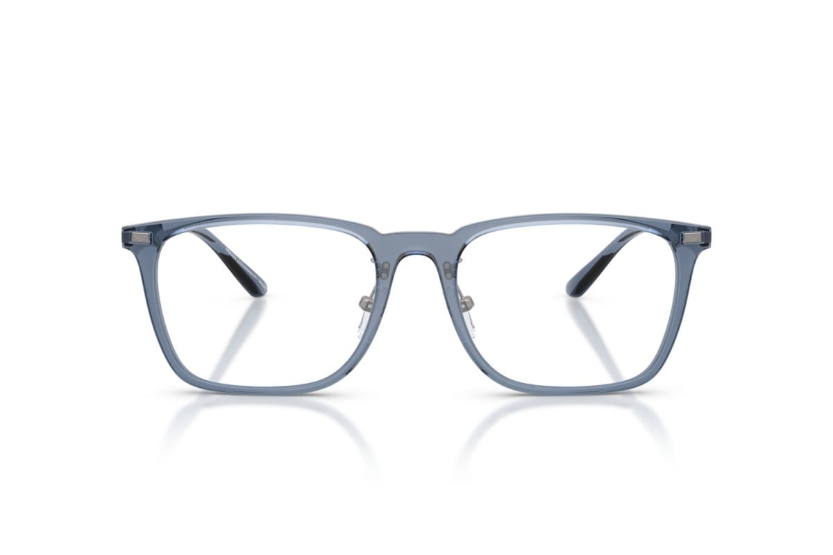 OCCHIALE DA VISTA UNISEX | EMPORIO ARMANI EA 3263D - 6108 BLU TRASPARENTE LUCIDO - CALIBRO 55