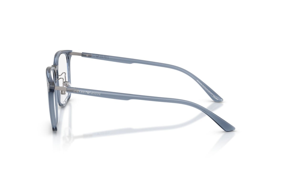 OCCHIALE DA VISTA UNISEX | EMPORIO ARMANI EA 3263D - 6108 BLU TRASPARENTE LUCIDO - CALIBRO 55