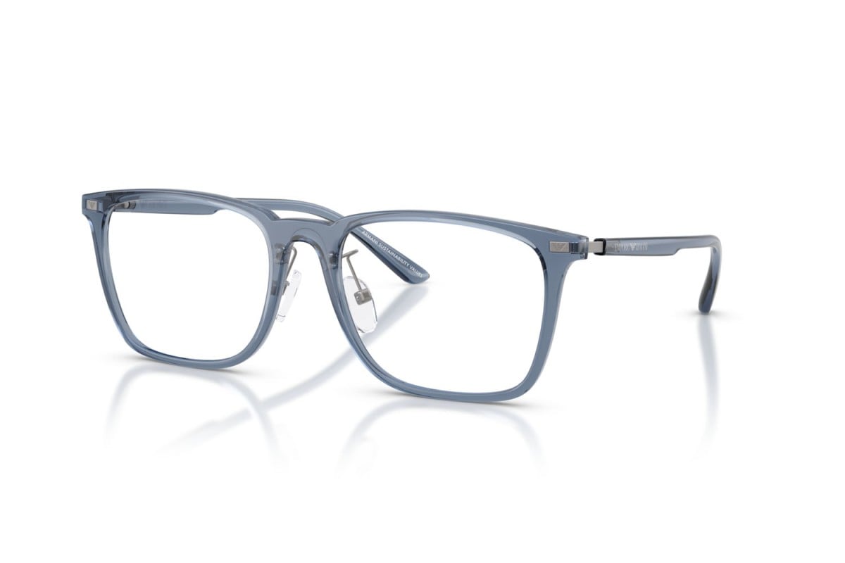 OCCHIALE DA VISTA UNISEX | EMPORIO ARMANI EA 3263D - 6108 BLU TRASPARENTE LUCIDO - CALIBRO 55