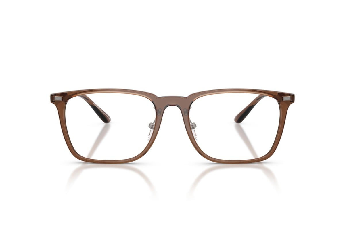 OCCHIALE DA VISTA UNISEX | EMPORIO ARMANI EA 3263D - 6282 MARRONE TRASPARENTE LUCIDO - CALIBRO 55