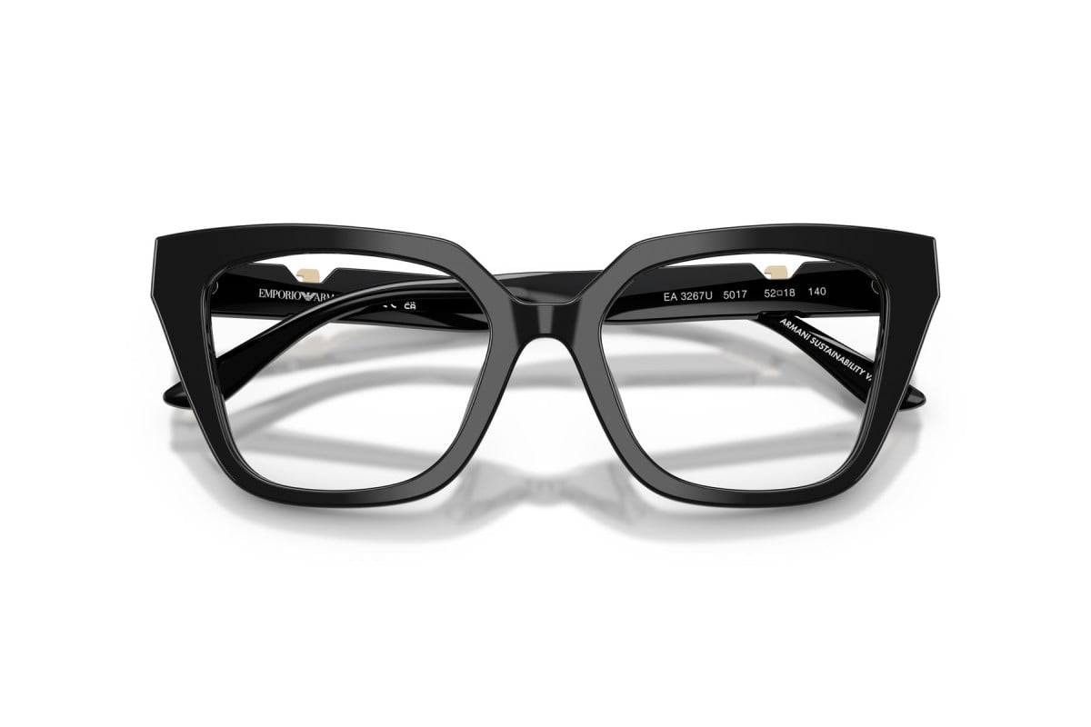 OCCHIALE DA VISTA DONNA | EMPORIO ARMANI EA 3267U - 5017 NERO LUCIDO - CALIBRO 52