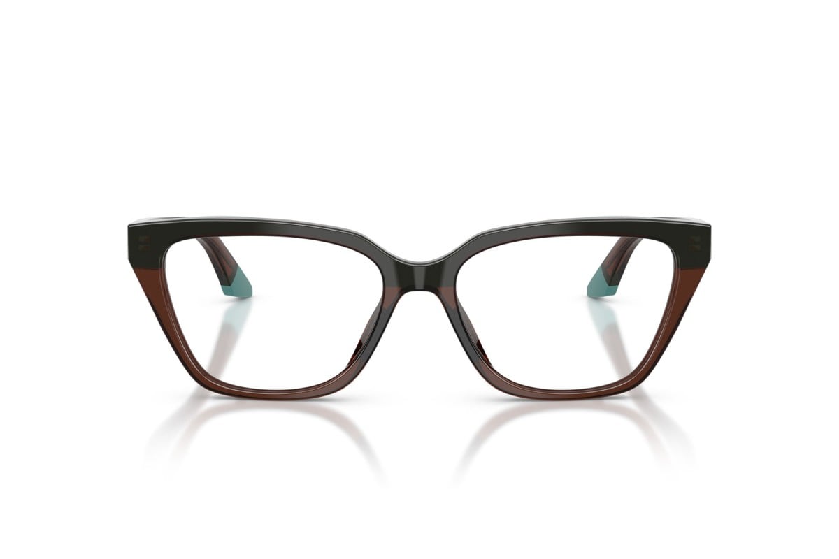 OCCHIALE DA VISTA DONNA | EMPORIO ARMANI EA 3270U - 6318 MARRONE/VERDE ACQUA TRASPARENTE - CALIBRO 55
