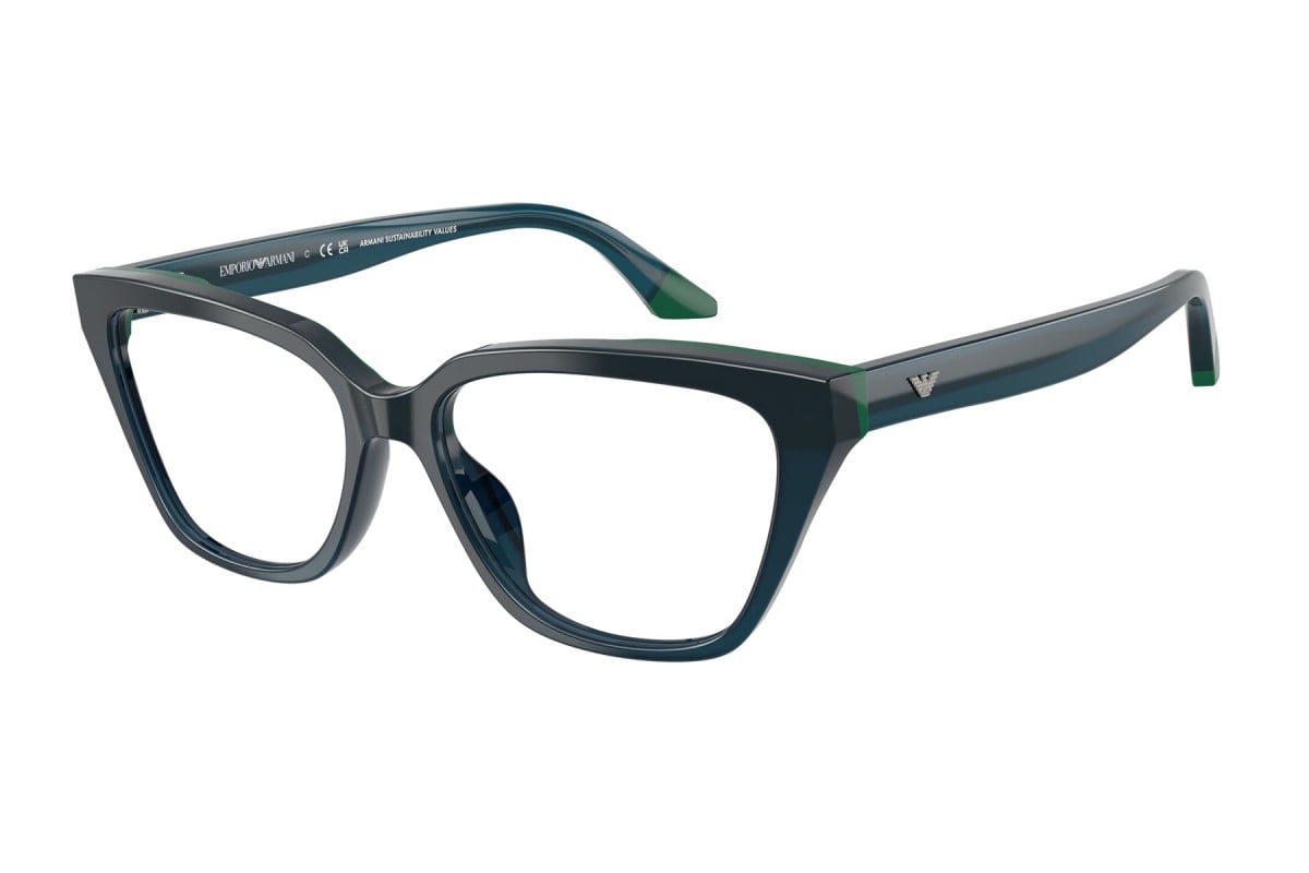 OCCHIALE DA VISTA DONNA | EMPORIO ARMANI EA 3270U - 6319 BLU OPALINO/VERDE - CALIBRO 55
