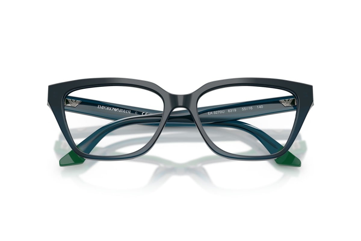 OCCHIALE DA VISTA DONNA | EMPORIO ARMANI EA 3270U - 6319 BLU OPALINO/VERDE - CALIBRO 55