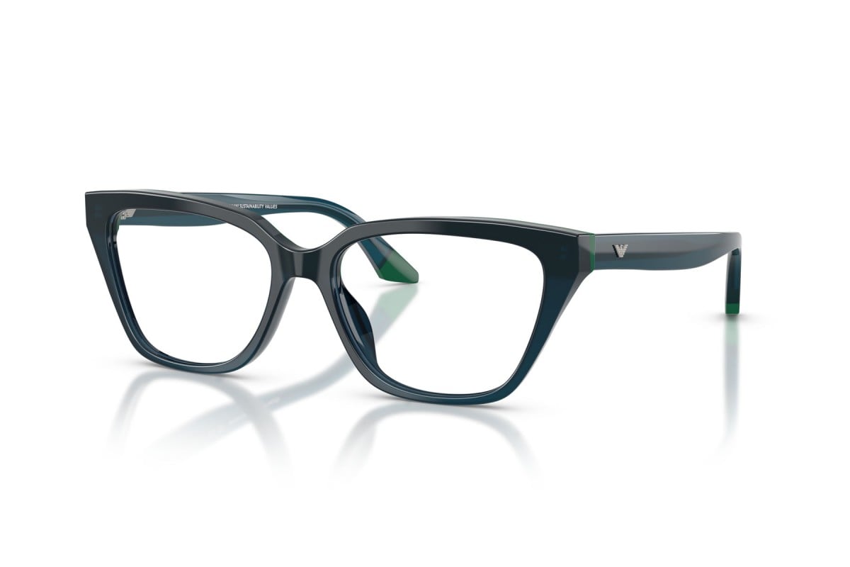 OCCHIALE DA VISTA DONNA | EMPORIO ARMANI EA 3270U - 6319 BLU OPALINO/VERDE - CALIBRO 55