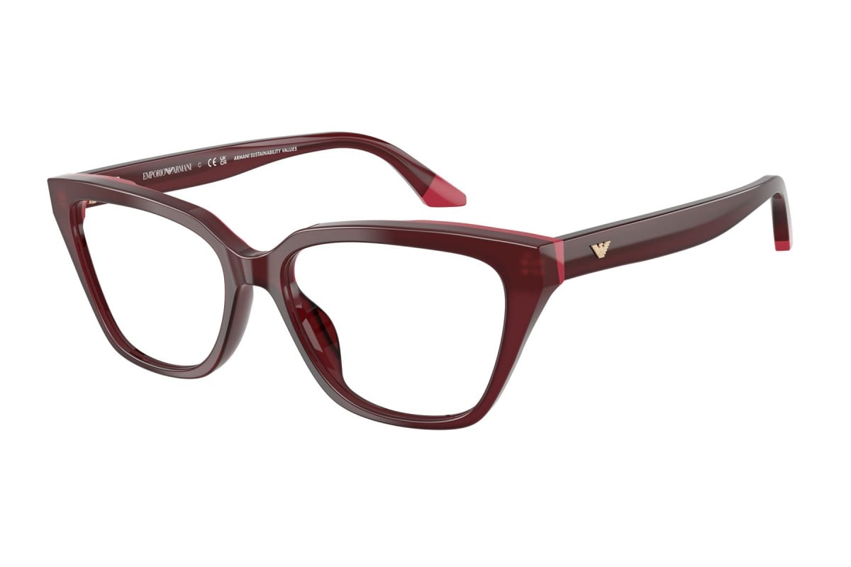 OCCHIALE DA VISTA DONNA | EMPORIO ARMANI EA 3270U - 6320 BORDEAUX OPALINO/ROSA - CALIBRO 53