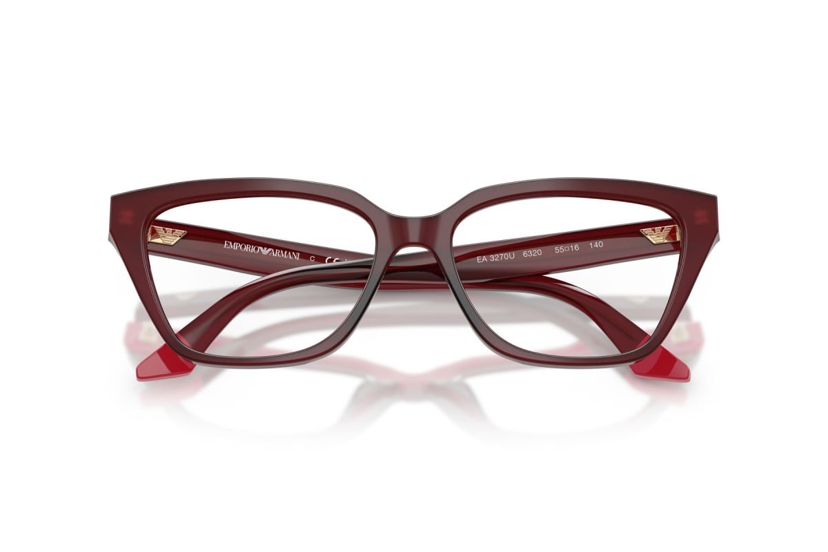 OCCHIALE DA VISTA DONNA | EMPORIO ARMANI EA 3270U - 6320 BORDEAUX OPALINO/ROSA - CALIBRO 53