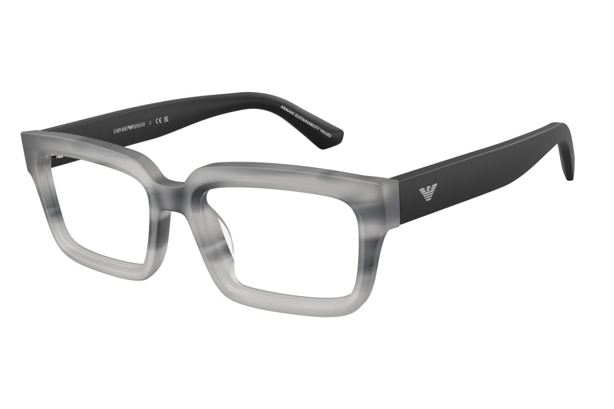 OCCHIALE DA VISTA UNISEX | EMPORIO ARMANI EA 3277U - 6367 GRIGIO AVANA STRIATO - CALIBRO 52