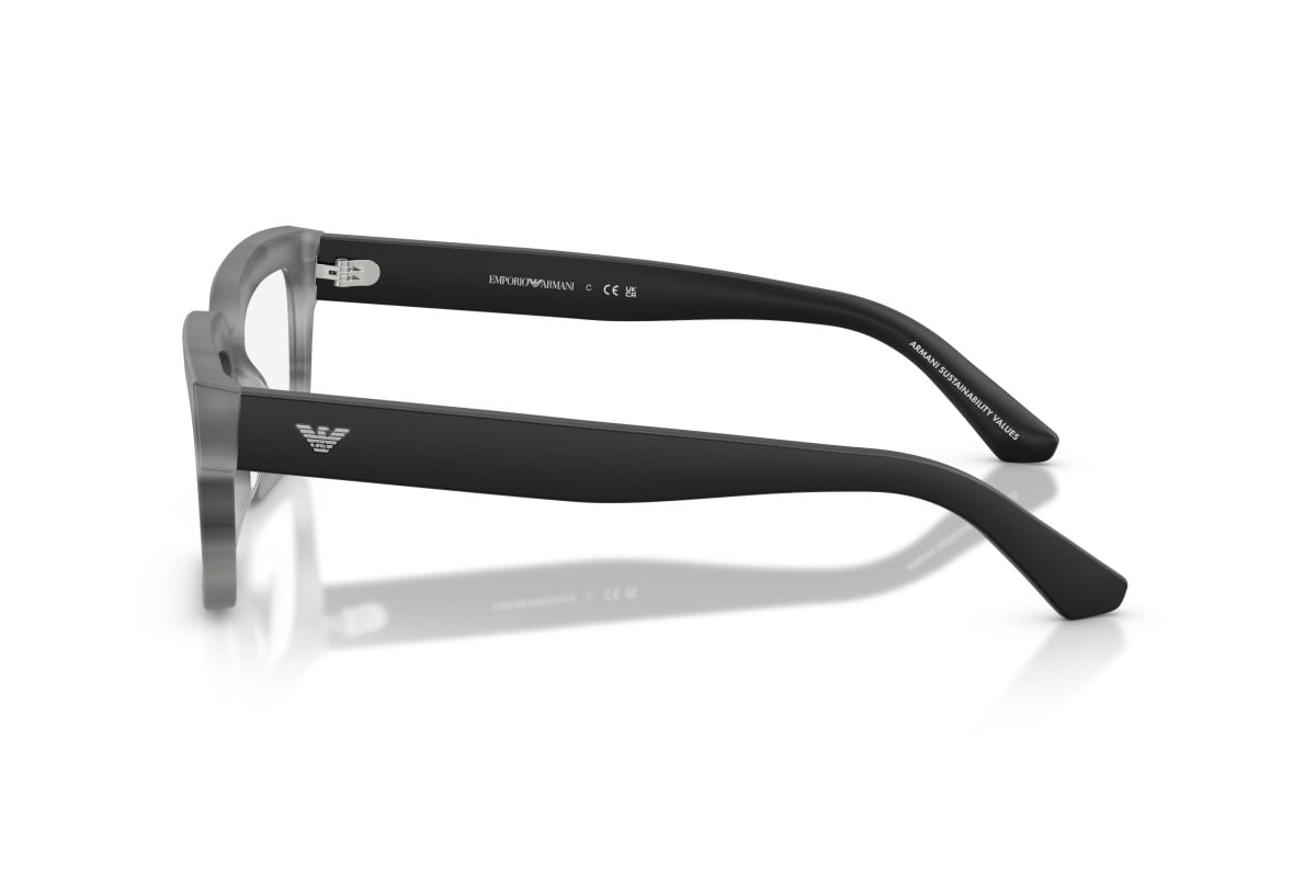 OCCHIALE DA VISTA UNISEX | EMPORIO ARMANI EA 3277U - 6367 GRIGIO AVANA STRIATO - CALIBRO 52