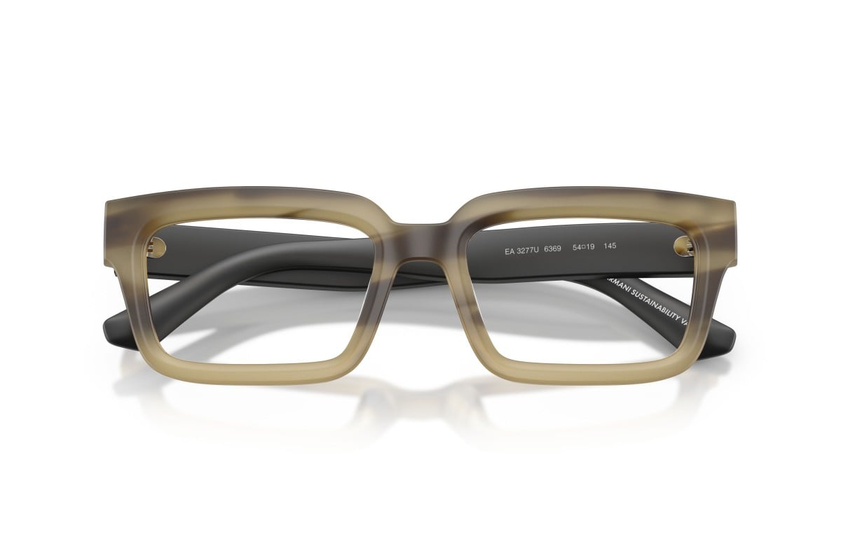 OCCHIALE DA VISTA UNISEX | EMPORIO ARMANI EA 3277U - 6369 VERDE AVANA STRIATO - CALIBRO 52