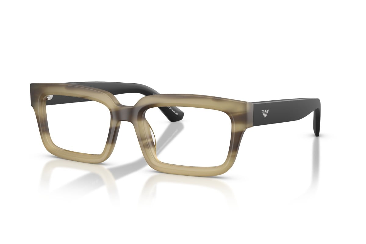 OCCHIALE DA VISTA UNISEX | EMPORIO ARMANI EA 3277U - 6369 VERDE AVANA STRIATO - CALIBRO 52