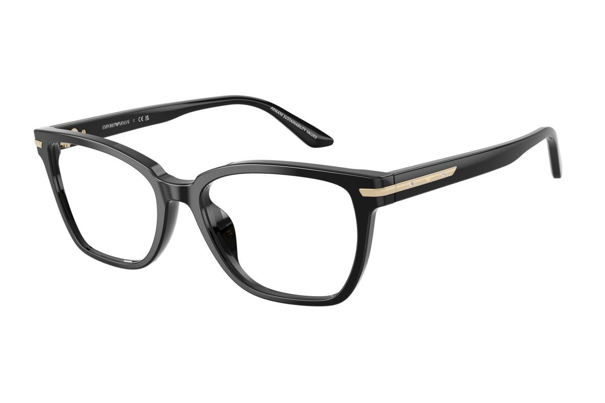OCCHIALE DA VISTA DONNA | EMPORIO ARMANI EA 3282BU - 5017 NERO LUCIDO - CALIBRO 52