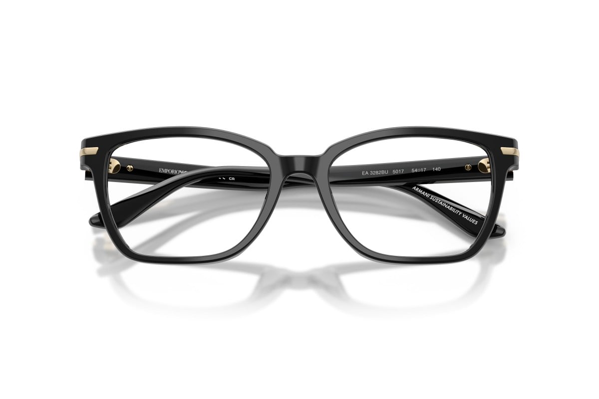 OCCHIALE DA VISTA DONNA | EMPORIO ARMANI EA 3282BU - 5017 NERO LUCIDO - CALIBRO 52