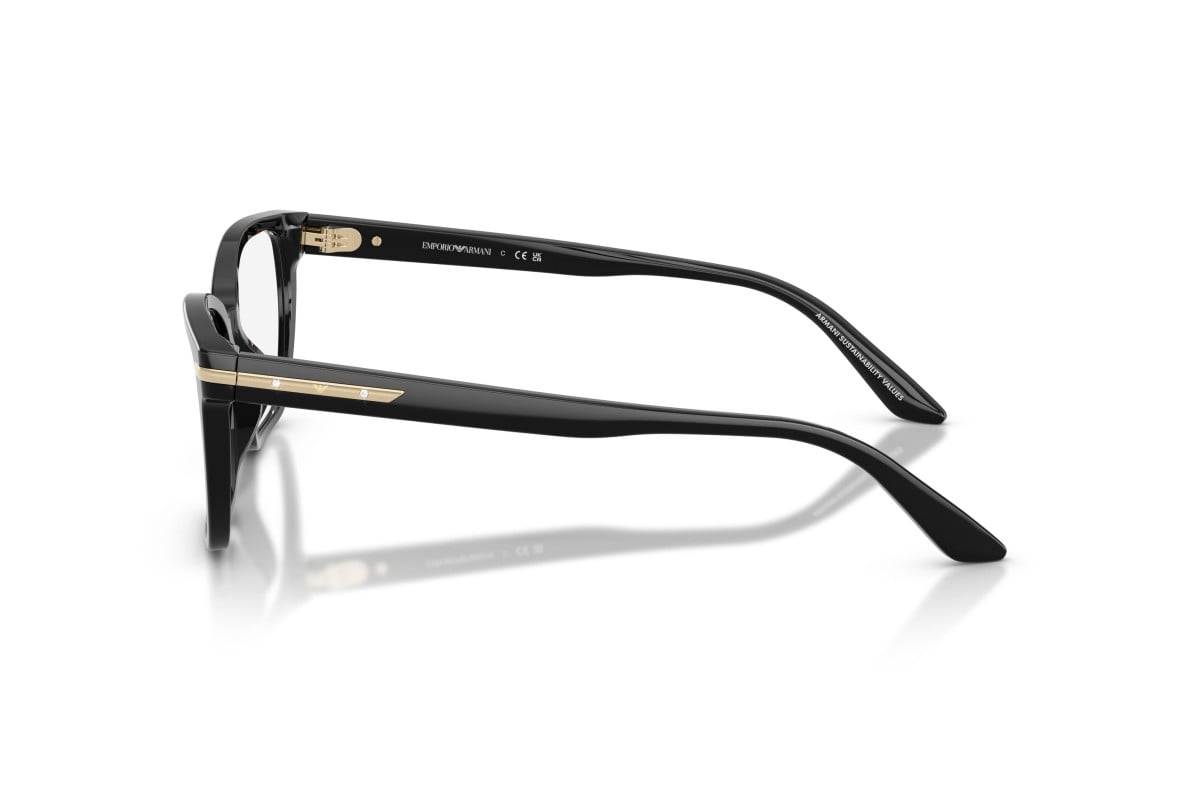 OCCHIALE DA VISTA DONNA | EMPORIO ARMANI EA 3282BU - 5017 NERO LUCIDO - CALIBRO 52