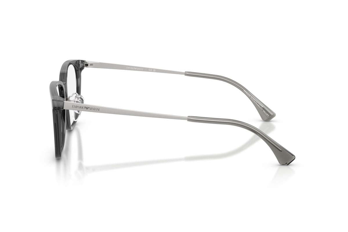 OCCHIALE DA VISTA UOMO | EMPORIO ARMANI EA 3284D - 5029 GRIGIO TRASPARENTE LUCIDO - CALIBRO 54
