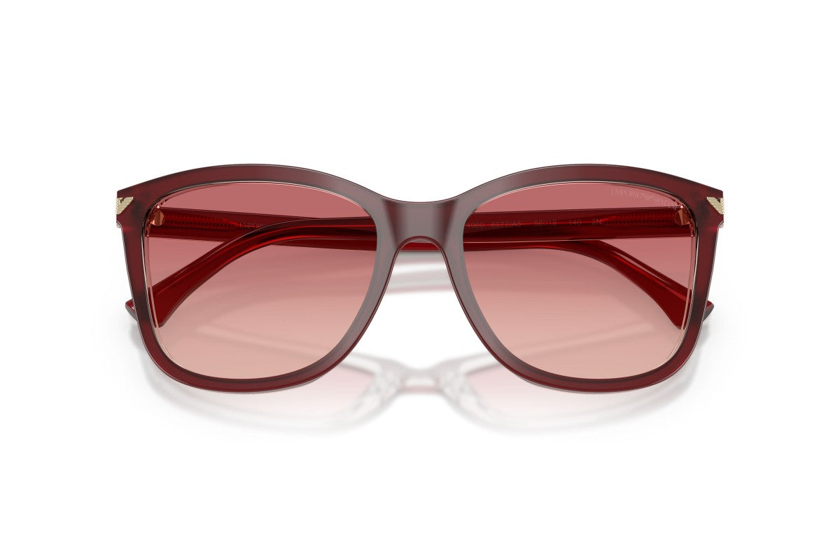 OCCHIALE DA SOLE DONNA | EMPORIO ARMANI EA 4060 - 6377A5 BORDEAUX LUCIDO - CALIBRO 56