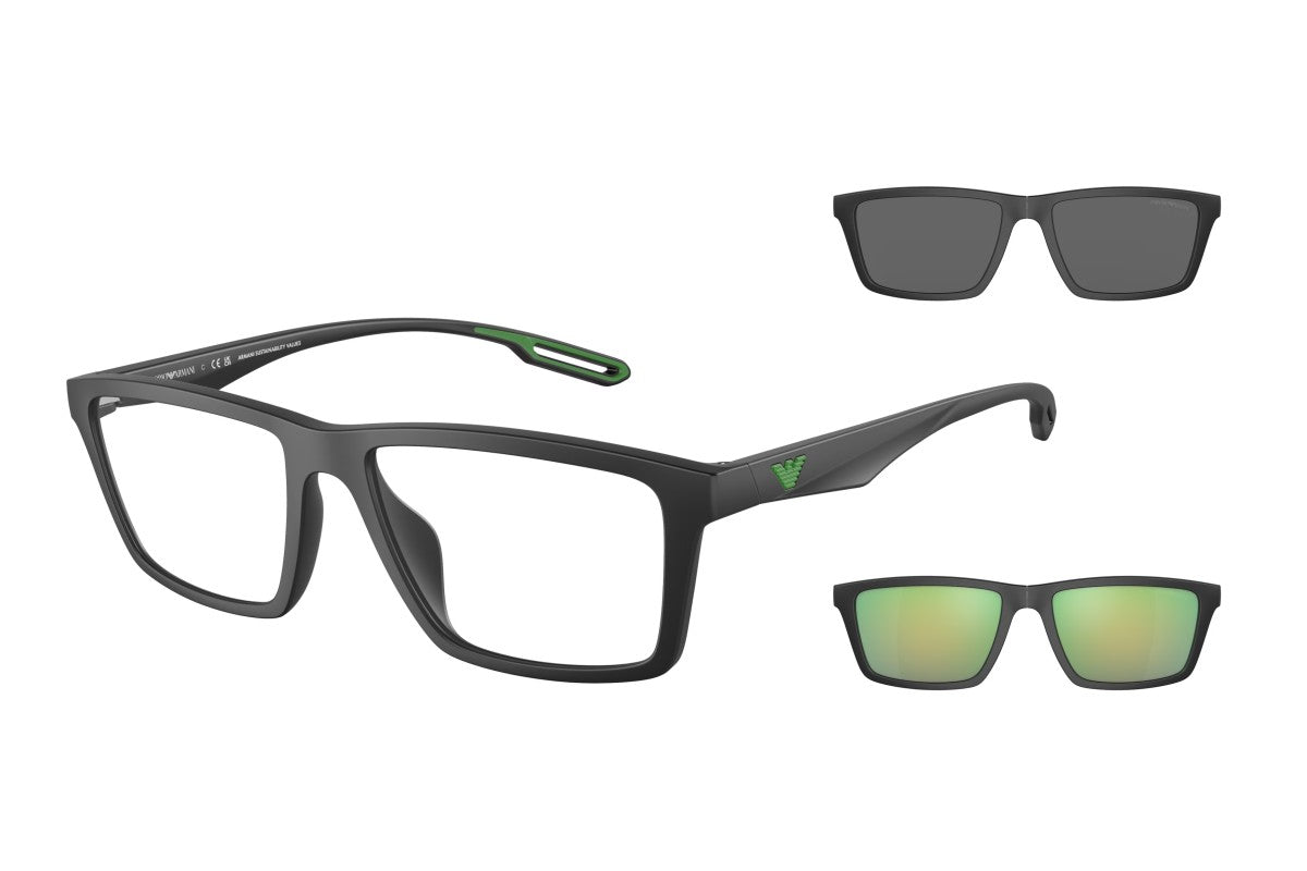 OCCHIALE DA VISTA UOMO | EMPORIO ARMANI EA 4189U - 50011W NERO OPACO - CALIBRO 55
