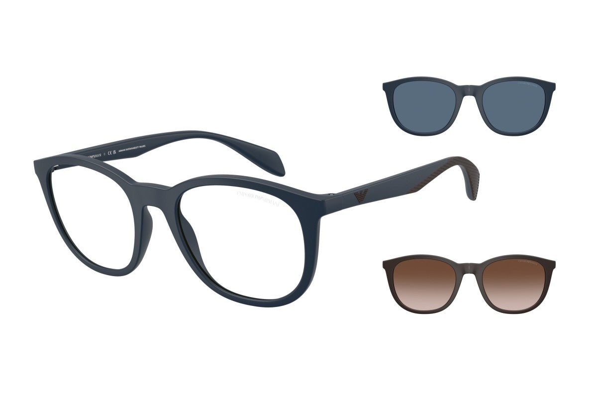 OCCHIALE DA SOLE UOMO | EMPORIO ARMANI EA 4211 - 1851W BLU OPACO - CALIBRO 52