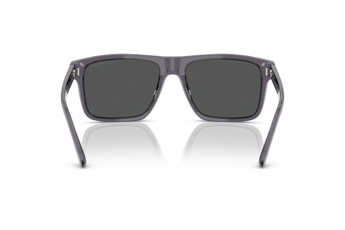 OCCHIALE DA SOLE UOMO | EMPORIO ARMANI EA 4232 - 610687 GRIGIO SCURO TRASPARENTE - CALIBRO 57