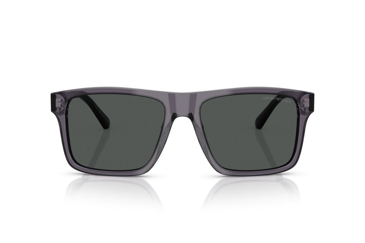 OCCHIALE DA SOLE UOMO | EMPORIO ARMANI EA 4232 - 610687 GRIGIO SCURO TRASPARENTE - CALIBRO 57