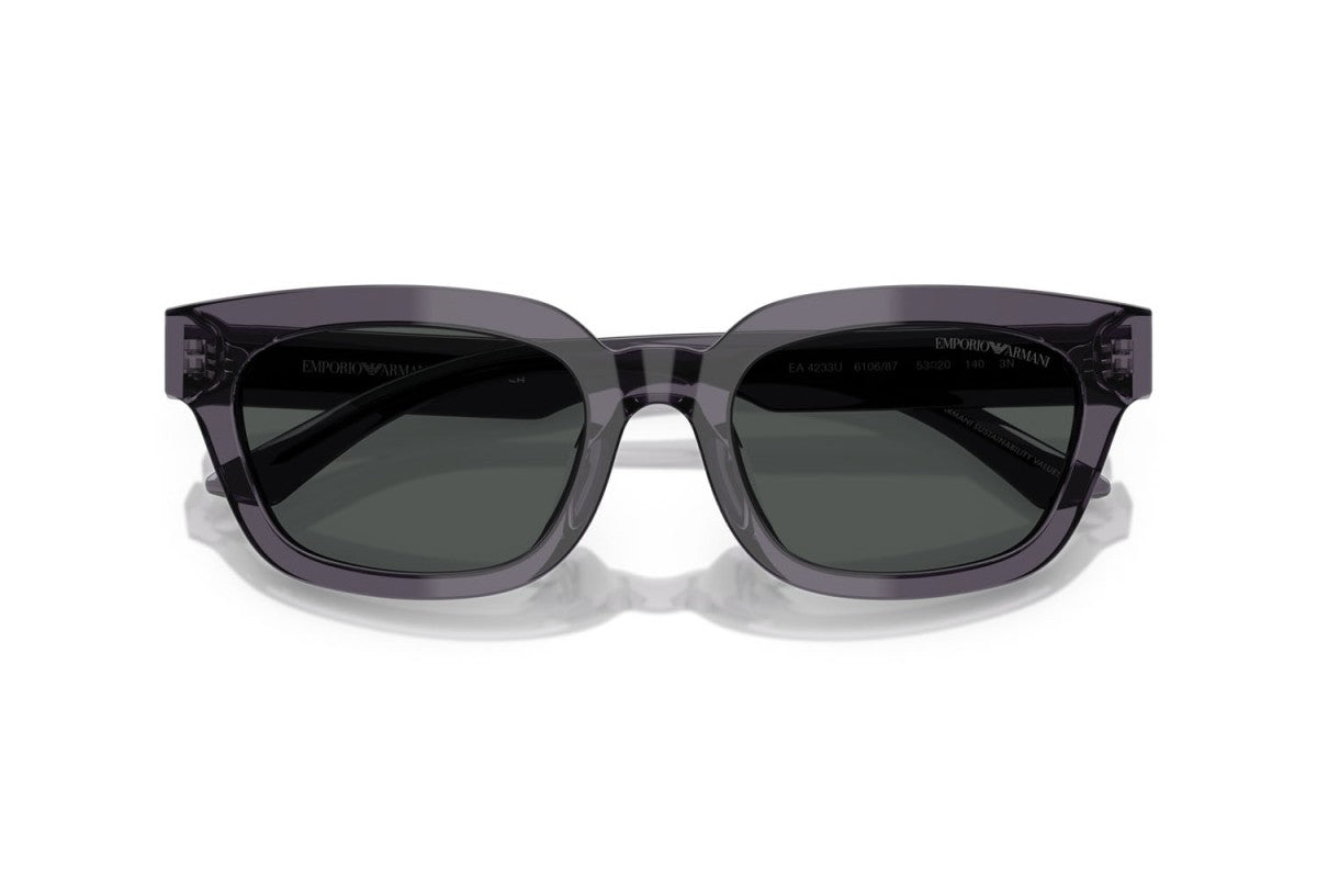 OCCHIALE DA SOLE DONNA | EMPORIO ARMANI EA 4233U - 610687 GRIGIO TRASPARENTE - CALIBRO 53