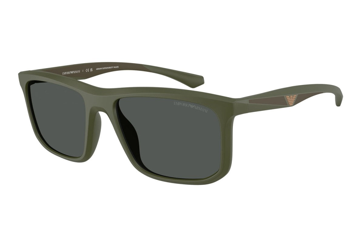 OCCHIALE DA SOLE UOMO | EMPORIO ARMANI EA 4234U - 618487 VERDE OPACO - CALIBRO 57