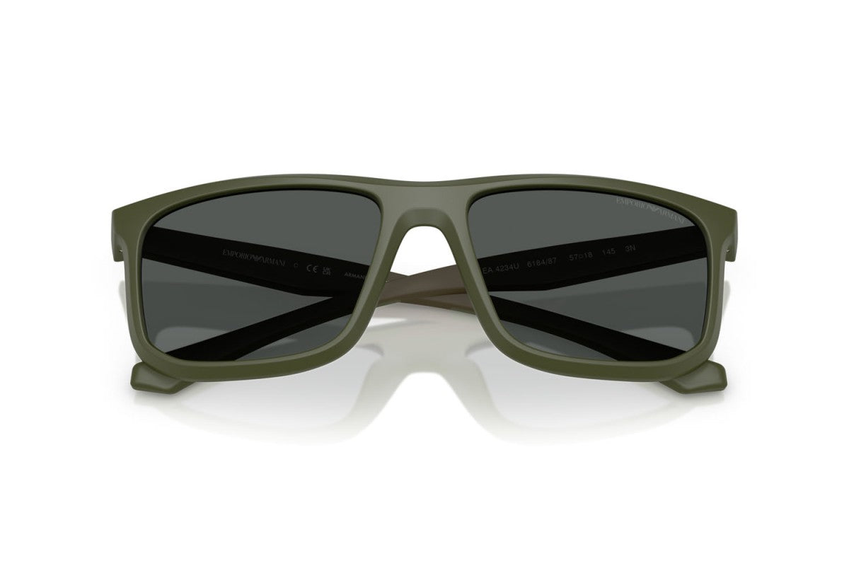 OCCHIALE DA SOLE UOMO | EMPORIO ARMANI EA 4234U - 618487 VERDE OPACO - CALIBRO 57