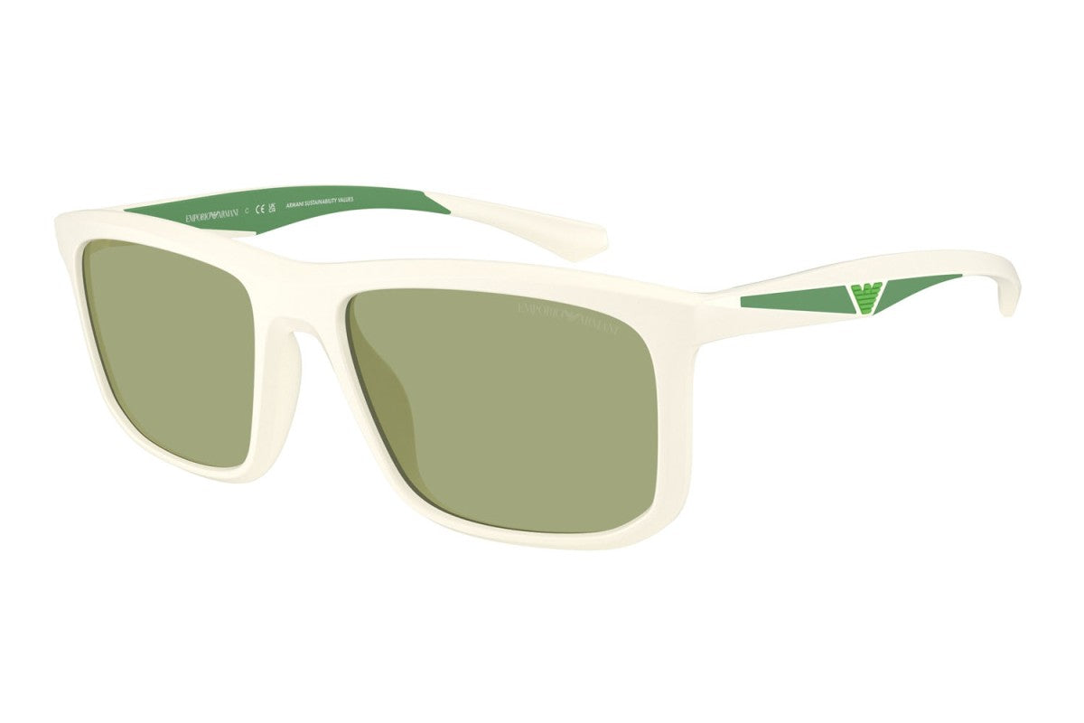 OCCHIALE DA SOLE UOMO | EMPORIO ARMANI EA 4234U - 618782 BIANCO OPACO - CALIBRO 57
