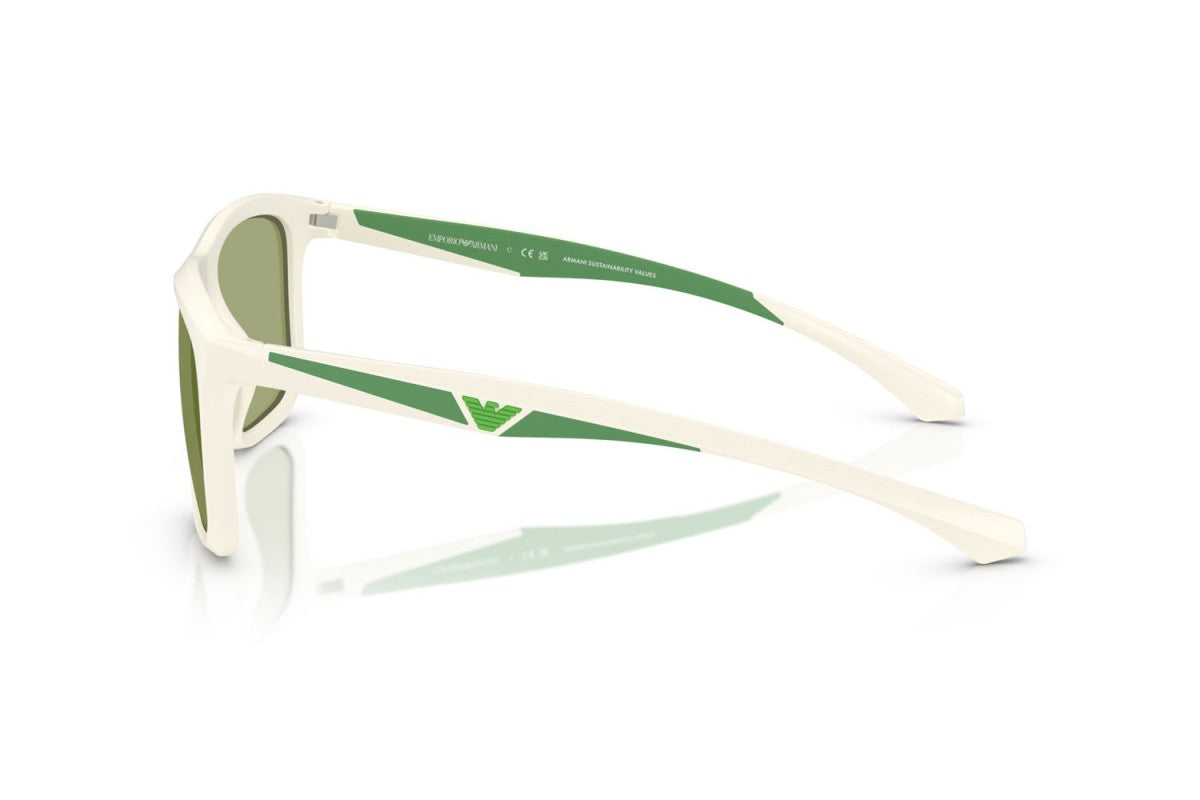 OCCHIALE DA SOLE UOMO | EMPORIO ARMANI EA 4234U - 618782 BIANCO OPACO - CALIBRO 57