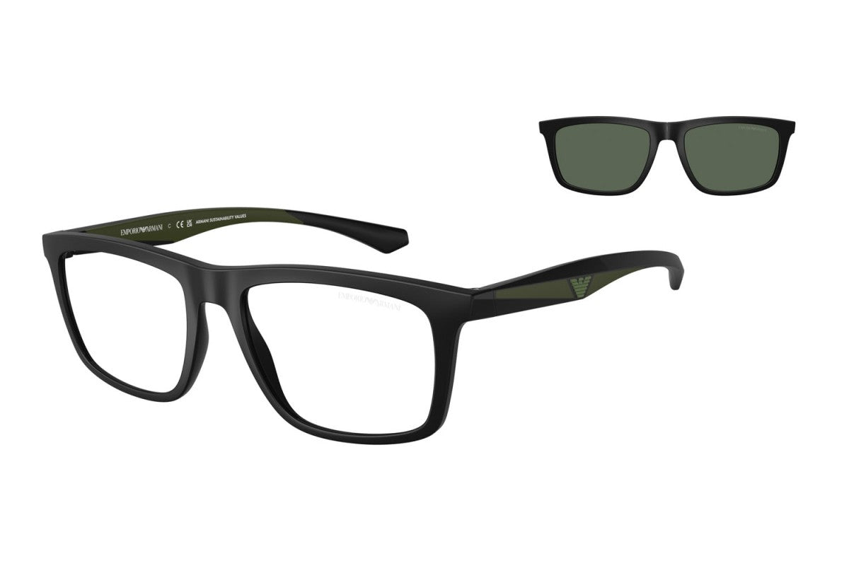 OCCHIALE DA SOLE UOMO | EMPORIO ARMANI EA 4235 - 50011W NERO OPACO - CALIBRO 55