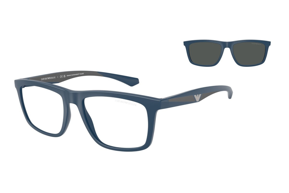 OCCHIALE DA SOLE UOMO | EMPORIO ARMANI EA 4235 - 61851W BLU OPACO - CALIBRO 53