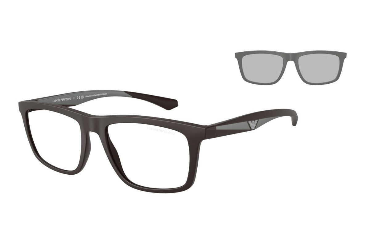 OCCHIALE DA SOLE UOMO | EMPORIO ARMANI EA 4235 - 61861W MARRONE OPACO - CALIBRO 55