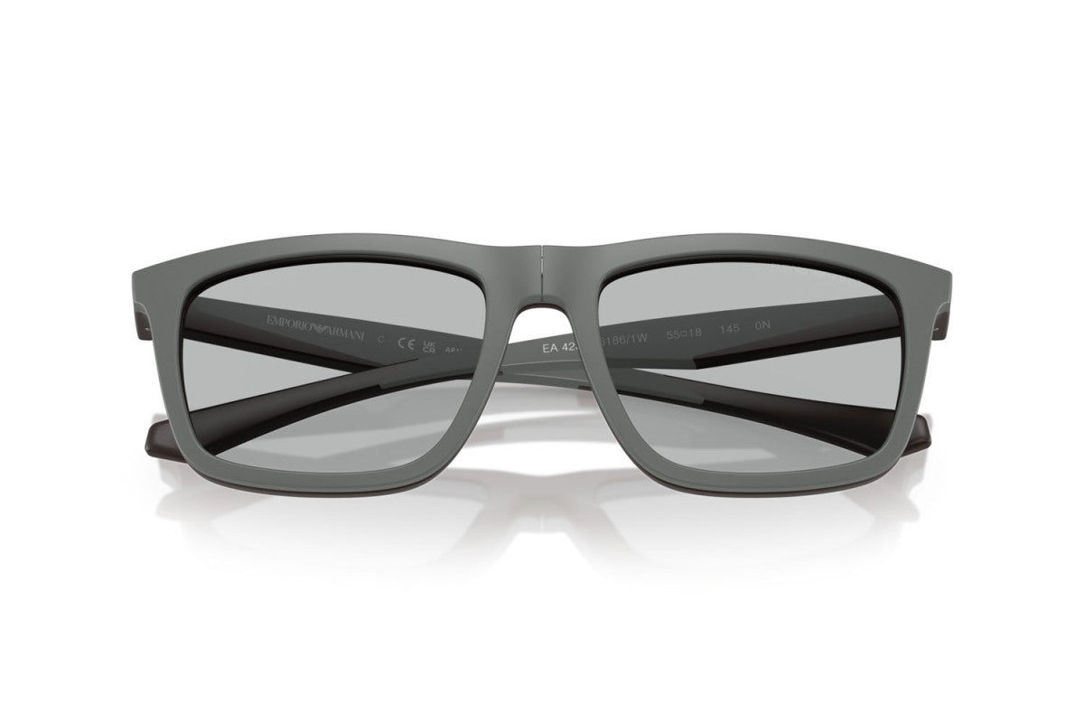 OCCHIALE DA SOLE UOMO | EMPORIO ARMANI EA 4235 - 61861W MARRONE OPACO - CALIBRO 55
