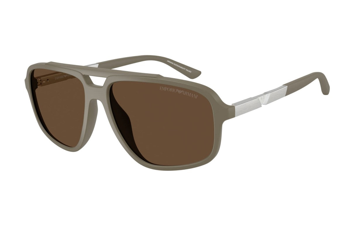 OCCHIALE DA SOLE UOMO | EMPORIO ARMANI EA 4236U - 543773 BEIGE OPACO - CALIBRO 59