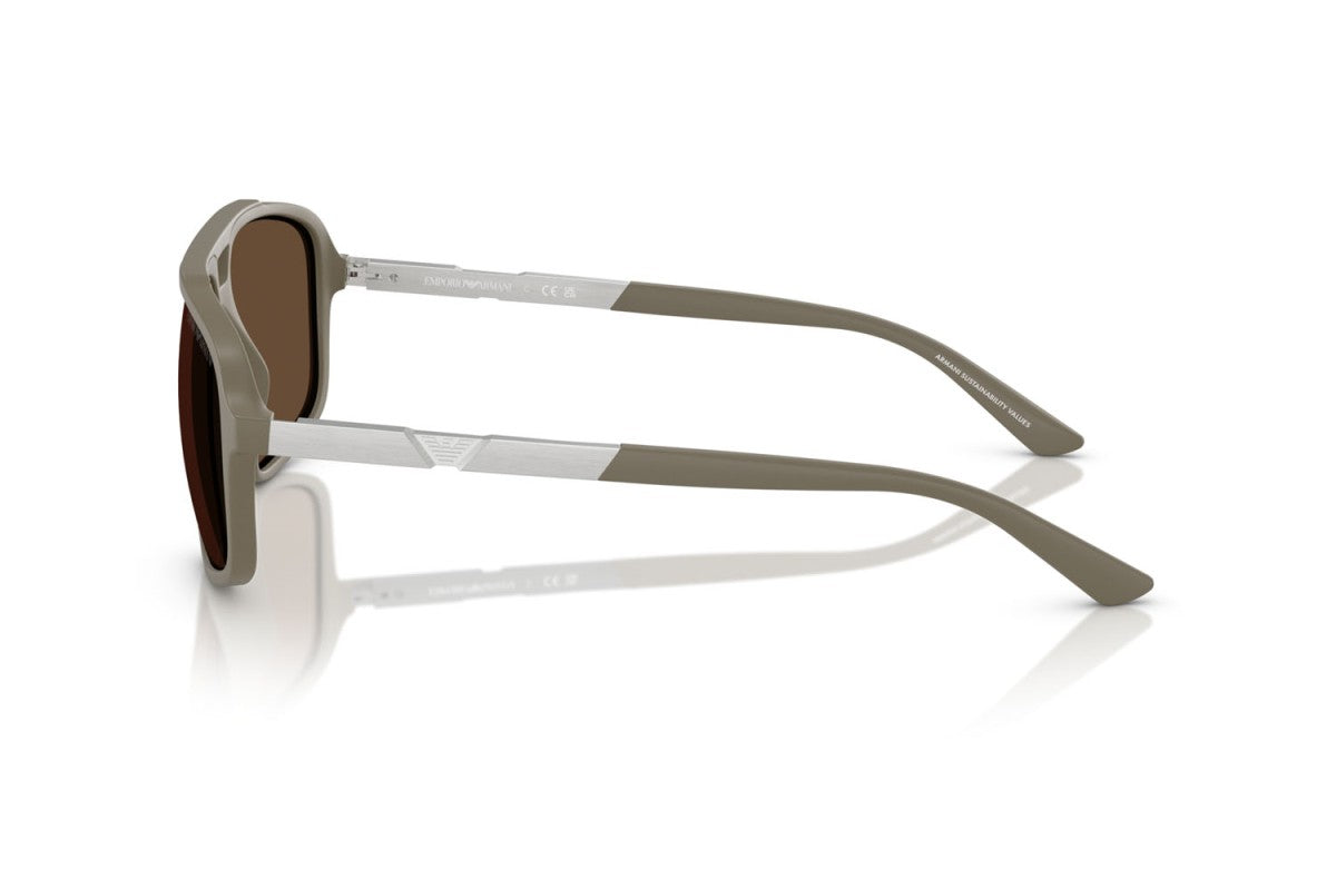 OCCHIALE DA SOLE UOMO | EMPORIO ARMANI EA 4236U - 543773 BEIGE OPACO - CALIBRO 59