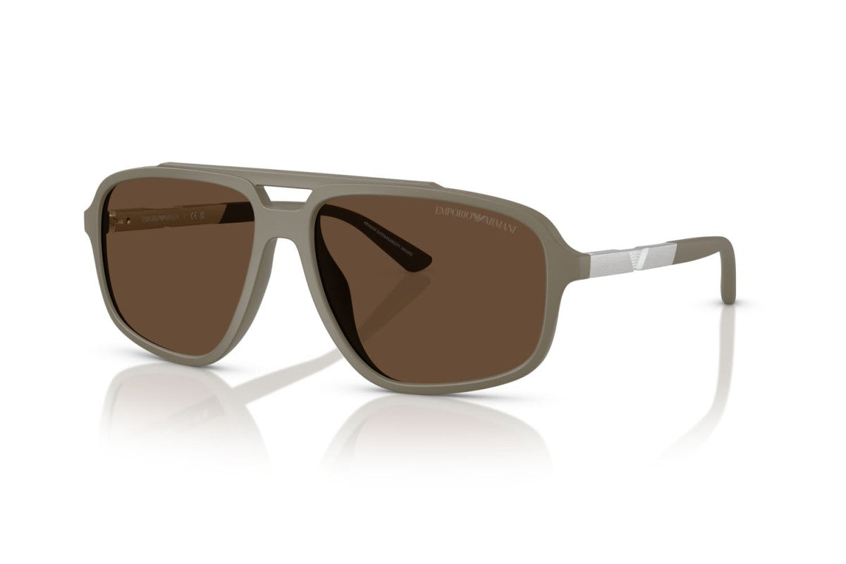OCCHIALE DA SOLE UOMO | EMPORIO ARMANI EA 4236U - 543773 BEIGE OPACO - CALIBRO 59