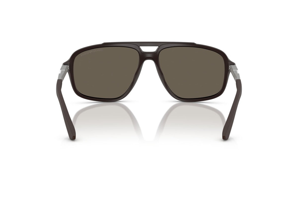 OCCHIALE DA SOLE UOMO | EMPORIO ARMANI EA 4236U - 6186/3 MARRONE SCURO - CALIBRO 59