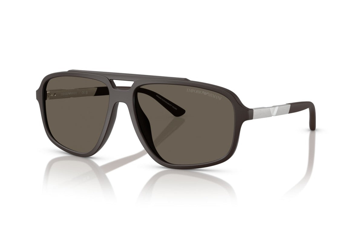 OCCHIALE DA SOLE UOMO | EMPORIO ARMANI EA 4236U - 6186/3 MARRONE SCURO - CALIBRO 59