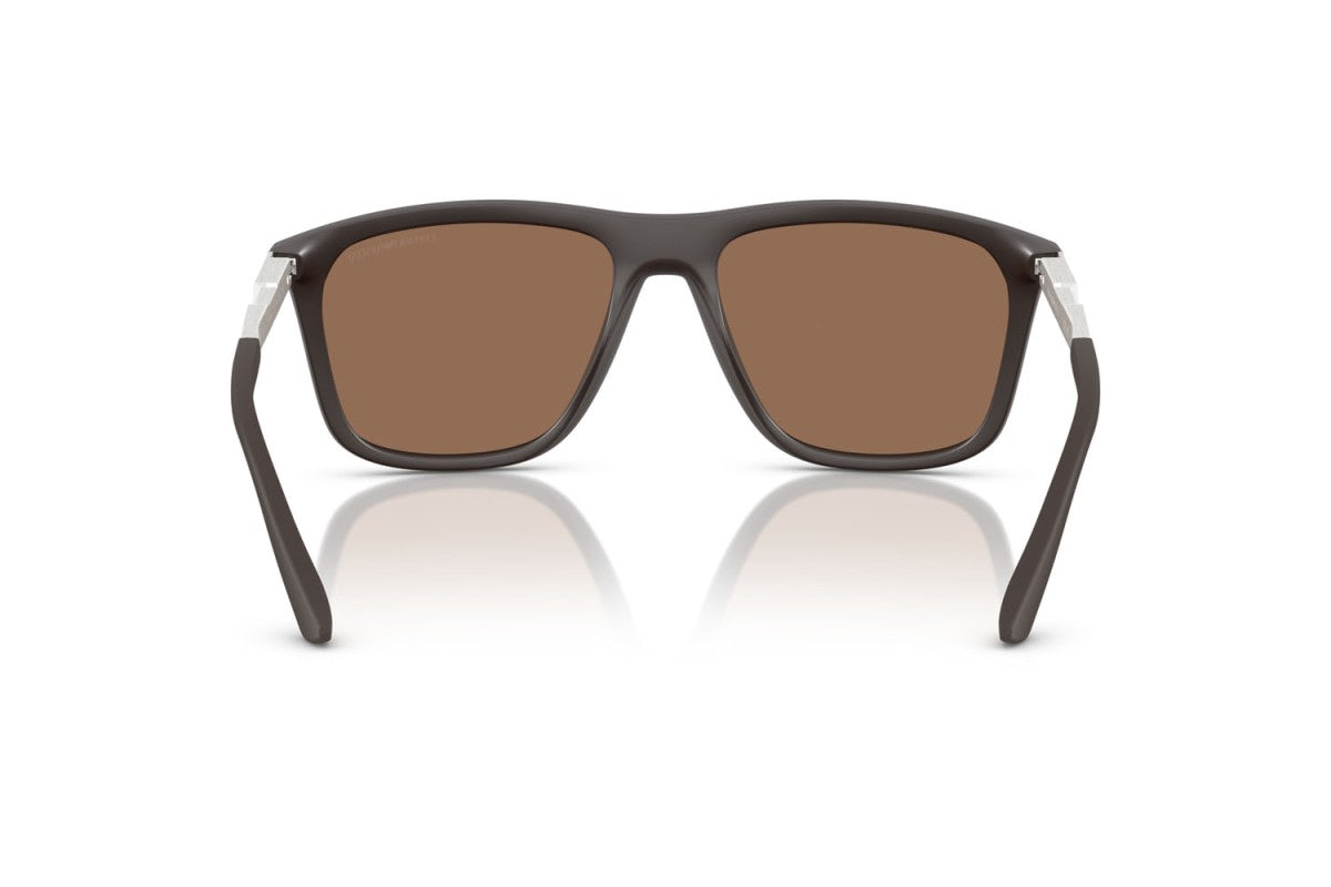 OCCHIALE DA SOLE UOMO | EMPORIO ARMANI EA 4237 - 6186EF MARRONE SCURO OPACO - CALIBRO 57
