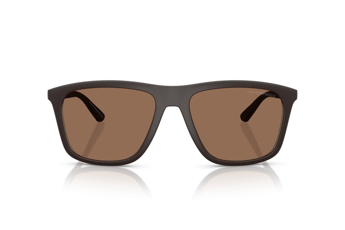 OCCHIALE DA SOLE UOMO | EMPORIO ARMANI EA 4237 - 6186EF MARRONE SCURO OPACO - CALIBRO 57