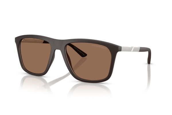 OCCHIALE DA SOLE UOMO | EMPORIO ARMANI EA 4237 - 6186EF MARRONE SCURO OPACO - CALIBRO 57