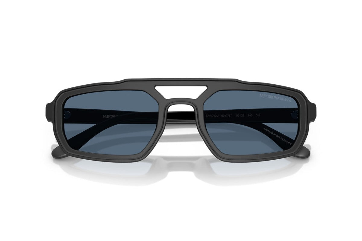 OCCHIALE DA SOLE UOMO | EMPORIO ARMANI EA 4240U - 501787 NERO OPACO - CALIBRO 53