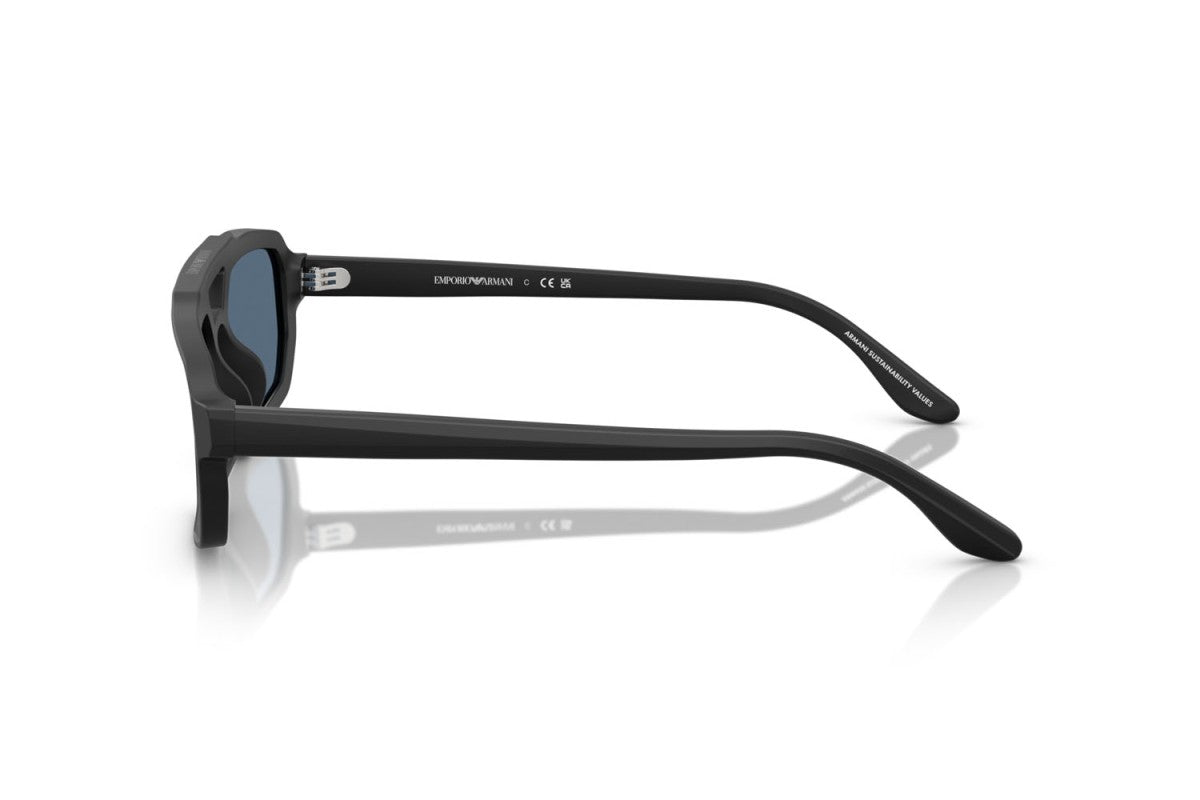 OCCHIALE DA SOLE UOMO | EMPORIO ARMANI EA 4240U - 501787 NERO OPACO - CALIBRO 53